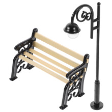 1 Set Mit Straßenlaterne Für Puppenhausdekoration
