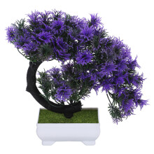 3Stk Künstliche Topfpflanze, Falsche Bäume, Imitat, Bonsai