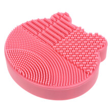 2 In 1 Silikon Make-up- -reinigungsmatte Und -aufbewahrungshalter