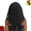 1St Mittellange Bouffant-Perücke Afro Lockig 8