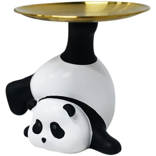 2Stk Eingangsschlüssel Aufbewahrungstablett Mit Panda Figur