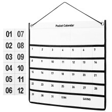Calendar Pocket 1 Wandhängender Taschen Organizer Aus Vliesstoff