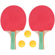 1 Set Tafeltennisrackets Voor Volwassenen En Kinderen Met 3 Ballen