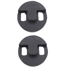 2Pièces Sourdine En Caoutchouc Flexible Noir