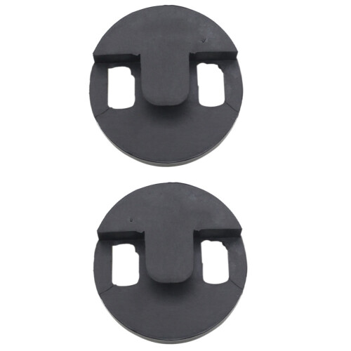 2Pièces Sourdine En Caoutchouc Flexible Noir