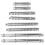 1Set Losse Blaadjes Ringband Met Stevige Metalen Bindingclips 10