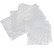 20 Blatt Transparente Nagelart Klebefolie Doppelseitig Wasserdicht