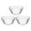 3Stk Pudding Schale Kleine Glasschalen Dekorative Eisschale 4