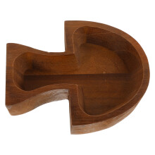 Wood Bowl Pilzform Snack Schale Nüsse Dessert Servierschale Party