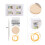 1 Set Selbstgemachte Webstühle Mini Strickgarne Holz 8