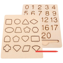 1 Set Spurtafel Montessori Übungsbrett Holzspurwerkzeug Für Kinder