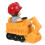 1 Stuk Excavator Ornament Desktop Bulldozer Hars 1