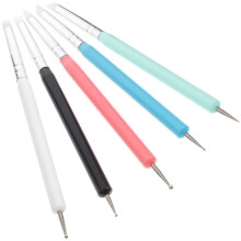 5Stk Nagelart Dotting Tools Silikon UV Gel Punktemalstift
