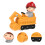 1 Stuk Excavator Ornament Desktop Bulldozer Hars 4
