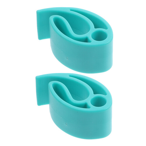 2Pcs Durable Pe Flying Disc Clip Small Portable Disc Carrier Green