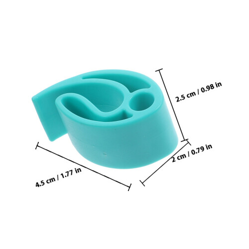2Pcs Durable Pe Flying Disc Clip Small Portable Disc Carrier Green 1