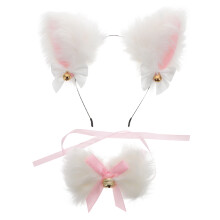 1 Set Plüsch Katzenohr Stirnband Mit Schleife Cosplay Zubehör