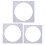 3Stk Layer Cake Form Quadratisch Kuchenteller 1