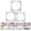 3Stk Layer Cake Form Quadratisch Kuchenteller 6
