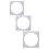 3Stk Layer Cake Form Quadratisch Kuchenteller 11