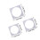 3Stk Layer Cake Form Quadratisch Kuchenteller 2