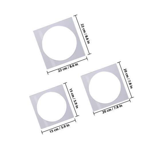 3Stk Layer Cake Form Quadratisch Kuchenteller 1