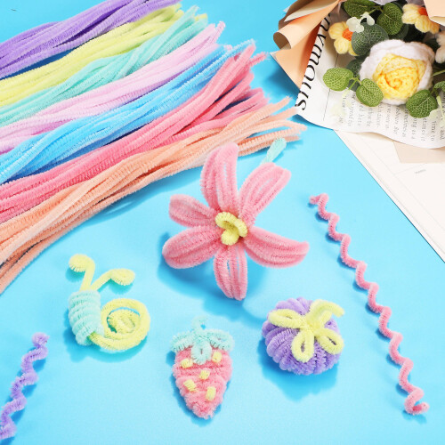 300 Pcs Pipe Cleaners Chenille Stems For Diy Crafts Decorations 2