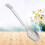 Stainless Steel Food Serving Colander Spoon Silver Kitchen Use 6