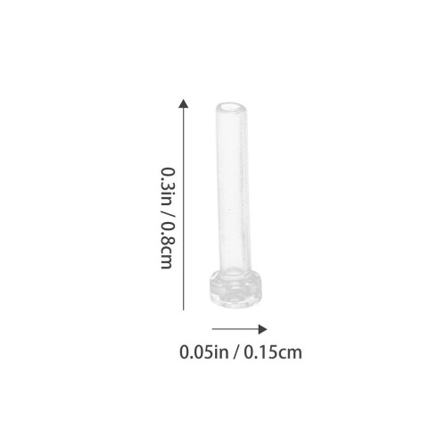 50 Oorbelnaaldhulzen Plastic Vrouwen 1
