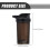 Large Capaciteit Waterfles Gym Houder Flip-Open 2