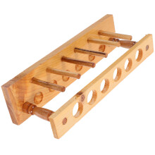 Houten Reageerbuisrek Voor Opberg Van Centrifugebuizen (6 Gaten)