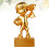 Small Voetbal Gegalvaniseerd Hars Met Voet ( ) 2