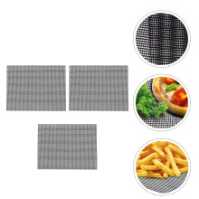 3 Stk. Hitzebeständige Bbq Unterlage Grillmatte Netz Für Indoor