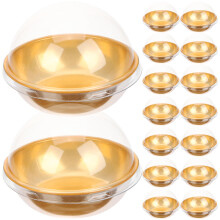 50Stk Mini Kuchenboxen Transparent Runde Muffinhalter Mit Deckel