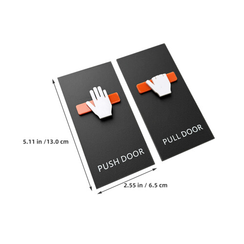 2Stk Push Pull Türschilder Aus Acryl Mit Einfacher 1