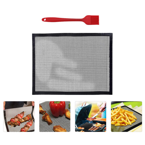 Grill Netzmatte Antihaft Wiederverwendbar Mit Öl 2