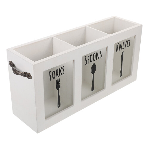 Gabel, Messer, Löffel Halter Holzorganizer Mit 3 Fächern