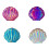 Folding Doppelseitiger Shellform Spiegel Aus PU Leder Mit Hologramm 1