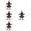 4Stk Halloween Ornament Zerschellende Im 7