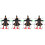 4Stk Halloween Ornament Zerschellende Im 4