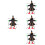 4Stk Halloween Ornament Zerschellende Im 6