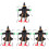 4Stk Halloween Ornament Zerschellende Im 2