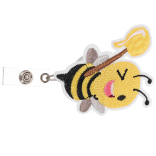 Bee Pattern Badge Clip Portable Name Card Holder