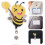 Bee Pattern Badge Clip Portable Name Card Holder 5