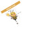Bee Pattern Badge Clip Portable Name Card Holder 2