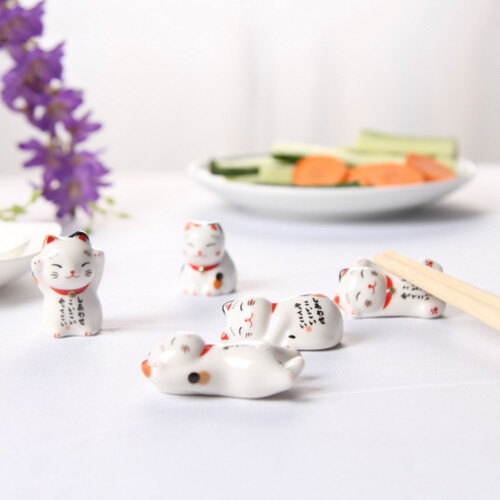 6 Keramik Japanische Essstäbchenablage Halter 2