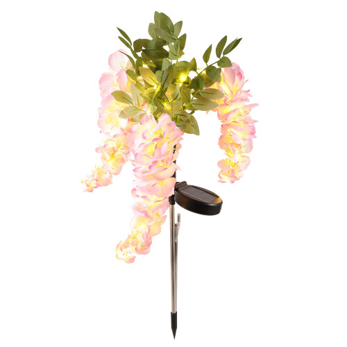 Solarleuchte Blumenform 40-LED Garten-Wegeleuchte