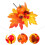 4 Einsteckbare Herbstdekorationen Ahornblatt Kürbis 11