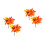 4 Einsteckbare Herbstdekorationen Ahornblatt Kürbis 6