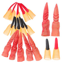 30Stk Fake Hexen Finger – Gotische Vampir Nägel Für Halloween Cosplay